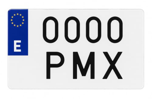 Parmelix Matrícula para Moto, Homologada DGT, Metacrilato, 220x160mm
