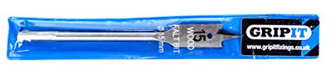 GripIt 15mm Premium Flat Drill Bit – Suitable for Yellow GripIts (15mm)