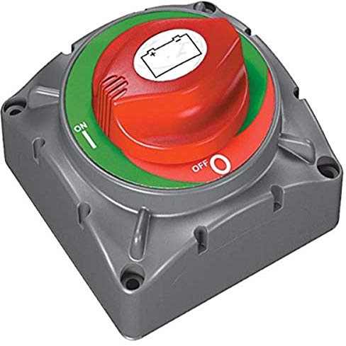 BEP Marine 720 Batterieschalter, nautisch, Rot/Grau