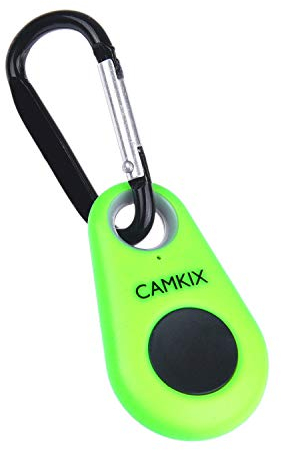 CamKix Telecomando Otturatore Fotocamera con Tecnologia Wireless Bluetooth® - Cordino con Anello Rimovibile - Moschettone - Cattura Immagini/Video Senza Fili fino a 10 m (30 ft) su iPhone/Android