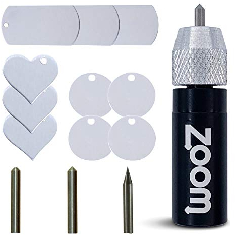 Zoom Precision Silhouette Cameo 4 Cameo 5 Gravier-, Präge- und Ätzwerkzeug; 3-in-1-Silhouetten-Ätz-Starter-Set für den Einsatz in Cameo 4 & 5 Silhouetten-Maschine, Cameo 4 Pro oder Cameo 4 Plus,