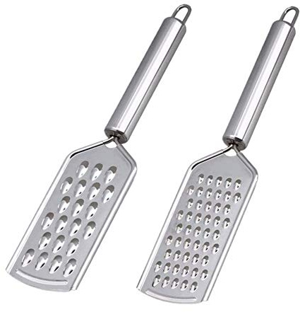 2Pcs Mini Cheese Grater With Handheld Cheese Shredder Kitchen Small Graters for Nutmeg Vegetables Fruits Chocolate Potato,Ginger and Garlic Carrot Shredder Lemon Zester