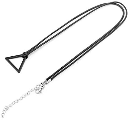 Chainsaw Man Cosplay Denji Necklace,Chain Saw Man Animation Peripheral Necklace, Anime Cos Metal Pull Ring Pendant Pendant Jewelry, Jewelry Gifts for Animation Fans (Black)