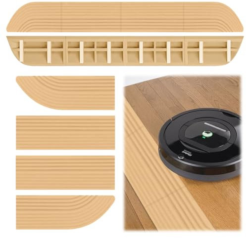 Türschwellenrampe Saugroboter, Saugroboter Erhöhung für alle Staubsaugroboter, Rampe für Saugroboter und Rollstuhl, Saugroboter Türschwellen Rampe, Flexibel anpassbar, Antirutsch