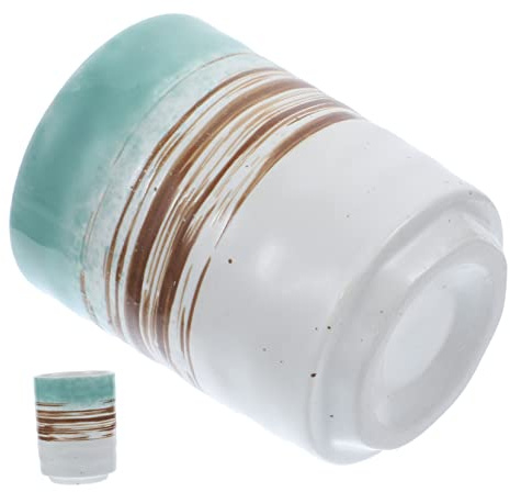 HOLIDYOYO Tazza Da Tè Giapponese in Ceramica Vintage Piccola e Riutilizzabile Coppa Acqua Quotidiana Liscia e Sicura Per Amanti Del Tè