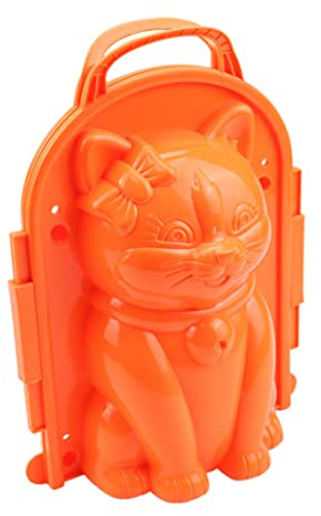 Nuiorfty Molde para Hacer Bolas de Nieve con Forma de Gato Clip de Lucha para Bolas de Nieve Juguete para Juegos al Aire Libre de Invierno para niños y Adultos Color Aleatorio