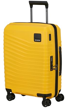 Samsonite Intuo, valigia rigida bagaglio a mano, 55 x 40 x 20 cm, trolley espandibile per Ryanair e la maggior parte delle Airlines, 39/45 l, giallo (Citrus)