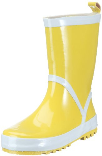 Playshoes Botas de Goma Unisex niños, Amarillo, 34/35 EU