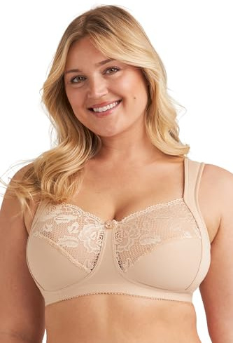 Miss Mary of Sweden Lovely Lace bügelloser Vollschalen-BH aus Baumwolle 115B Beige