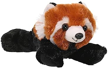 Wild Republic Red Panda Stuffed Animal, Plush Toy, Gifts for Kids, Hug'Ems 7 Inches
