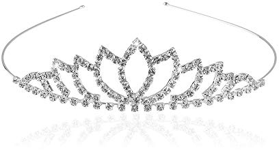 Frauen Mädchen Strass Kopf Schmuck Kronprinzessin Stirnband,Krone Stilvolle Strass Prinzessin Stirnband Haarspange Diadem Hochzeit Braut Stirnband Tiara.