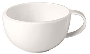 Villeroy & Boch - NewMoon Tazza da Caffè con Manico, Porcellana, Lavabile in Lavastoviglie, Alta Qualità, Bianco, 190 ml