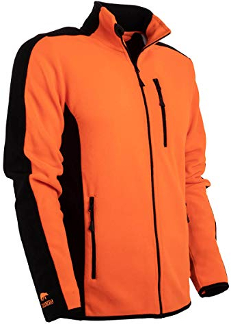 FORSBERG Fleecejacke Bjarkir, Farbe:orange/schwarz, Größe:L