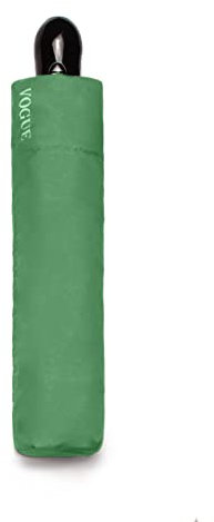 VOGUE Paraguas plegable exclusivo de 8 varillas Apertura y cierre automático. Hecho con Tejido 100% Eco-Rpet. Sistema Anti-viento (Wind Proof). Color verde