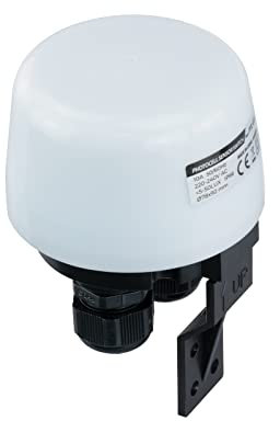 POPP® Electric Interrupteur capteur de lumière photoélectrique / crépusculaire surface extérieure 10A IP65 (1 pièce)
