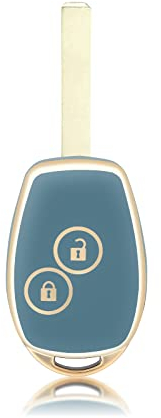 OFFCURVE Car Key Cover Car Key Case Key Fob Cover Car Key Protector 2/3 buttons Compatible with Renault Dacia Clio Modus Kangoo Logan Sandero Twingo Duster Master Megane Opel Chevrolet