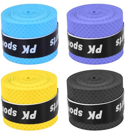 Aruicheng Griffband Tennisschläger Tennis Griffband Griffband Badmintonschläger Badminton Griffband Griffbänder Overgrip Tennisschläger für Tennisschläger, Badminton Schläger 4 Stück