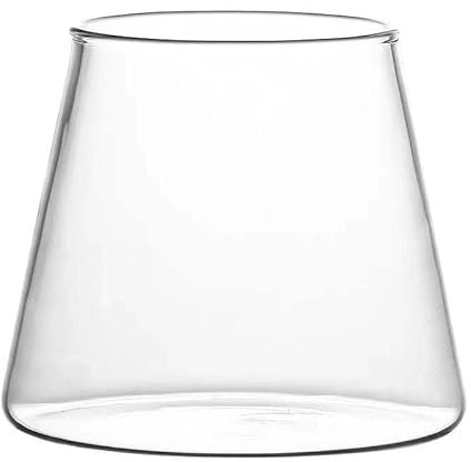 RYHMHA Fujiyama – Lot de 2 verres à whisky japonais en cristal à l'ancienne pour whisky, cognac, martini, cocktail, rhum, bière (verres Fuji transparents)