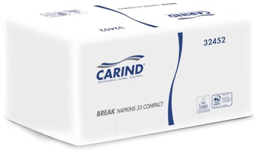 Tovaglioli Carind Colore Bianco System One 2 Veli 16,5x21 cm 200 Pezzi