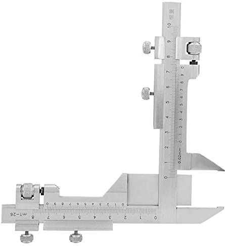 Pieds à coulisse à cadran, Pied à coulisse, pied à coulisse à dents d'engrenage en acier inoxydable, jauge d'épaisseur, outils de mesure, possède deux échelles à vernier mobiles perpendiculaires l'une
