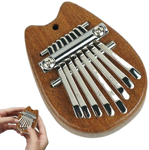 Finger-Daumenklavier | Kleines Klavier Finger Daumen – Massivholz handgefertigt Mbira Finger Piano für Kinder, Erwachsene, Freunde