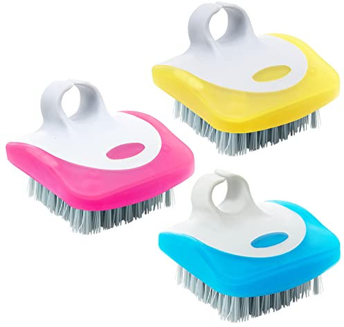 Vegetable and Fruit Cleaning Brush,3Pcs Potato Scrubber Cleaning Brush Flexible Fruit Brushes Comfortable Finger Grips Vegetable Scrubbing Brushes for Kitchen Washing Fruit Carrots Mushrooms