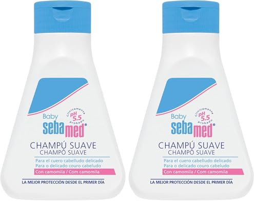 Sebamed Baby Shampoo 250ml - Detergente delicato per il cuoio capelluto delicato e i capelli fini del bambino (Confezione da 2)