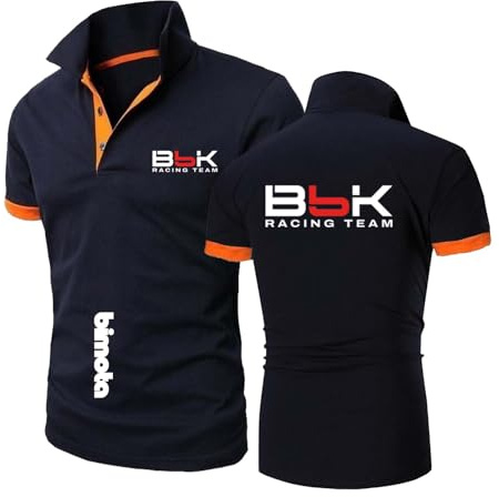 TKAJHPAH Polo da Uomo Abbigliamento Sportivo per Allenamento B.i.m.o.t.a Magliette da Tennis A Maniche Corte con Colletto Mezze Maniche Comode Magliette con-SLanS+ChengS||M