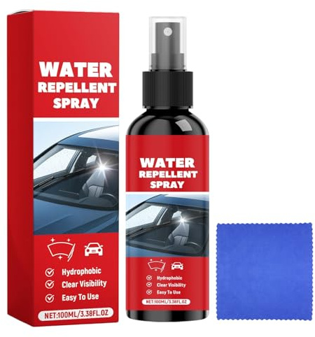 Glass Film Remover - Car Window Cleaner for Rainy Commute | 100ml with Degreaser Stain Spray, Vehicle Exterior, Mirror Lens Eyeglass Care, Garage Accessory, Travel Maintenance Tool