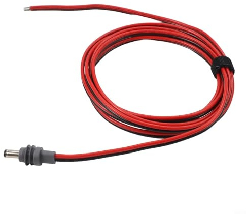MoSundi 14AWG Red and Black Double Parallel DC Power Cable with Thick Insulation, High Current Capacity, Moisture Resistant, Flexible for Easy Installation, Compatible with Starlink, 2m Length