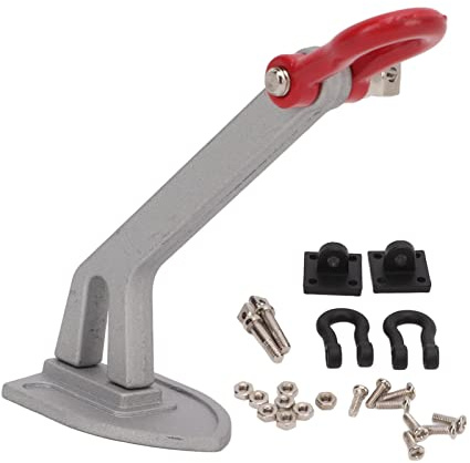 outdoorm RC Car Winch Anchor Aleación de Aluminio Ligero Fácil instalación Colores Exquisitos RC Crawler Anchor para 1/10 RC Crawler (Plata)