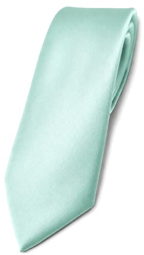 TigerTie - corbata estrecha - menta blassmenta verde monocromo poliéster