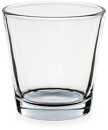 Teelichtgläser, 12er Set Trichterform 7,5 x 5,5 x 7,5 cm für Tischdeko, Gastgeschenke, Hochzeitsdeko, Partydeko etc.