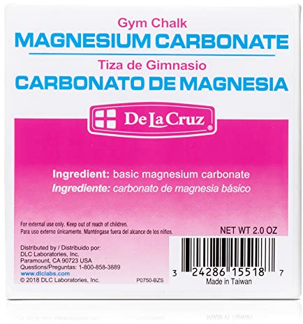De La Cruz Magnesium Carbonate Gym Chalk, 2 oz (1 Block)