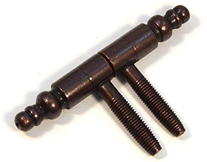 Charnière à visser avec tête décorative Bronze (2), Quincaillerie