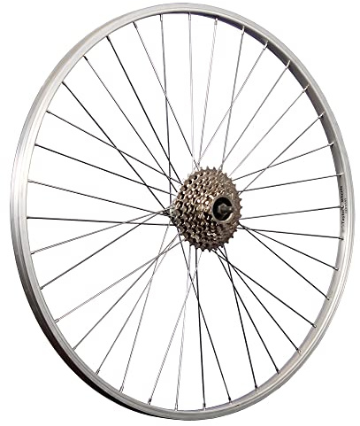 Taylor-hjul 28 tums cykel bakhjul aluminiumfälg med 8 fack skruvkrans silver