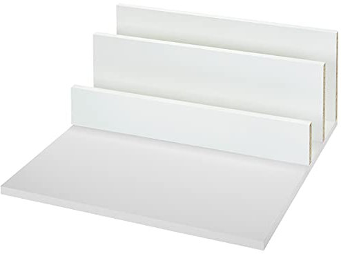 Set de Panneaux d'Aggloméré de Particules Fond et panneau arrière blanche adapté au système de tiroirs JUNKER-SLIM profondeur de 500 mm et largeur du meuble de 500 mm (Épaisseur de 16 mm)