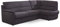 Cavadore Ecksofa Paris mit Federkern / Kleines L-Sofa mit Vorziehsitz, Bettkasten und Ottomane / 243 x 87 x 155 / Dunkelgrau