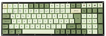 YMDK Matcha Dye Sub ZDA PBT Keycap XDA V2 Deutsch Französisch Spanien ISO Tastenkappen für MX Keyboard 104 87 61 96 KBD75 80 GK64 68 Keychron