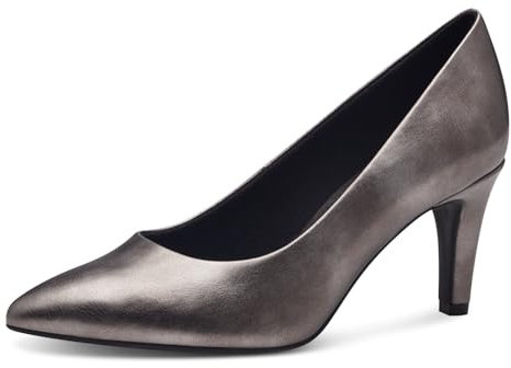 s.Oliver Damen Pumps Spitz Elegant, Silber (Pewter), 40 EU