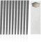 YSDYY 10 Pairs Cherry Blossom Chopsticks, Alloy, Black, Non-Slip, Restaurant, 24cm, 10 Sets, 1 Colour Box, White, 8x25cm
