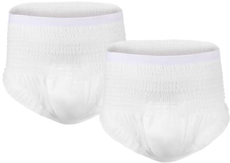 Sensalou Pañales para incontinencia tamaño S – Paquete de prueba 2 piezas para adolescentes y adultos jóvenes – Pañales absorbentes – Pantalones protectores mujeres hombres día noche