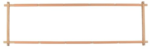 Broderiram, broderistativ broderistativ knähållare golv med lätt bordsklämma handarbete golvstående typ stativjusterbar ram (färg: Beige, storlek: 100 x 40 cm)