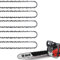 5PCS 18 Inch Chainsaw Chain 3/8 LP Pitch .050 Gauge 62 Drive Links Compatible with Poulan, Kobalt, Echo, Ego, Greenworks and More