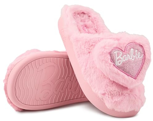 Barbie Womens Slippers Fuzzy House Slippers for Women Outdoor and Indoor Soft Plush