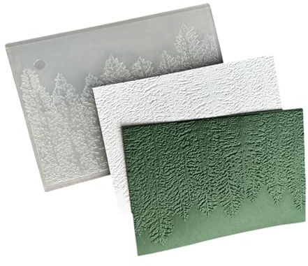BUBEFSKD Carpeta De Grabado En Relieve para Manualidades Plantillas Estampado con Patrón Árbol Flores Y Mariposas Texturizadas Hacer Tarjetas Plantillas Álbumes Recortes