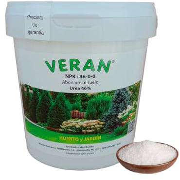 VERAN Harnstoff 46% 750g | Granulierter Harnstoffdünger Stickstoffzufuhr für jede Kultur | 46 Fruchtbare Einheiten (FE) Stickstoff (N) | 100% Wasserlöslicher Stickstoffdünger