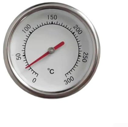 Köks ugnstermometer i rostfritt stål med metallvisare för snabb och exakt temperaturmätning, utrustad med en klar för CELSIUS-skala