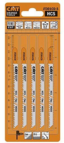 CMT JT301CD-5 Set di 5 Lame per Seghetti Alternativi per Legno, Arancione/Grigio