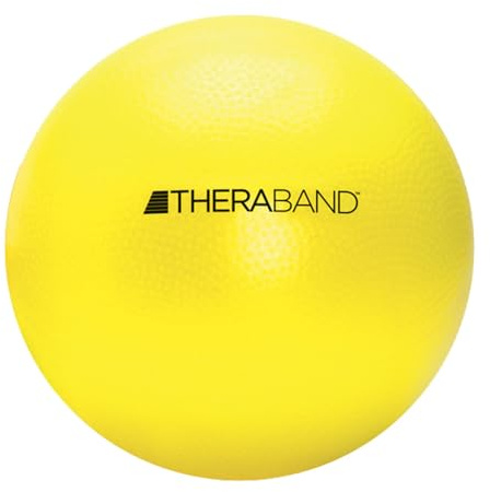 THERABAND Mini Ball, 9-Inch Pilates & Yoga Exercise Ball, Small Inflatable Core Ball for Stability, Balance, Rehab, Physical Therapy & At-Home Workouts, Soft Non-Slip Surface, New Version